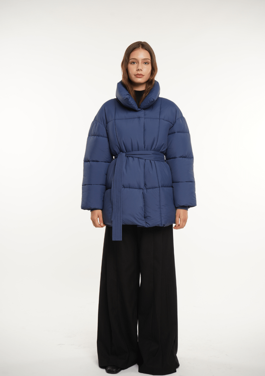 NOVA | MID LENGTH BELTED PUFFER JACKET 