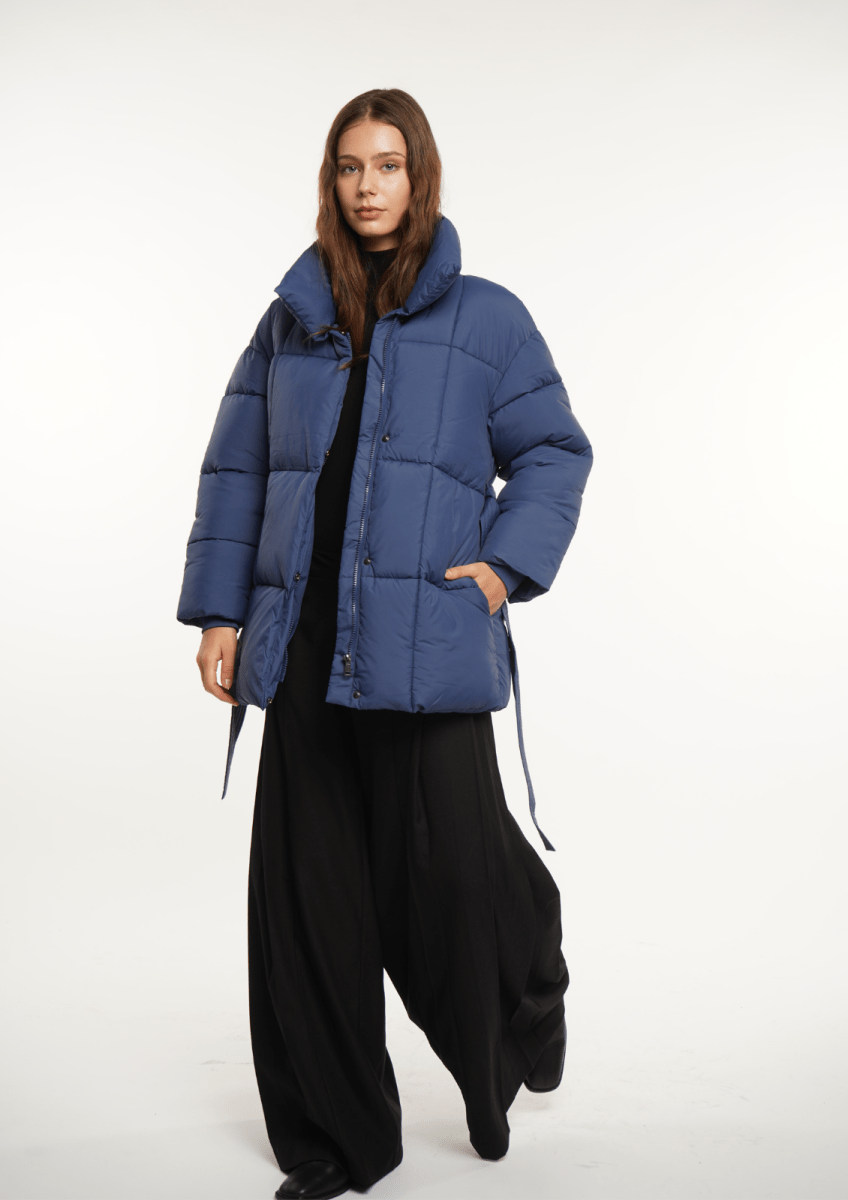NOVA | MID LENGTH BELTED PUFFER JACKET 
