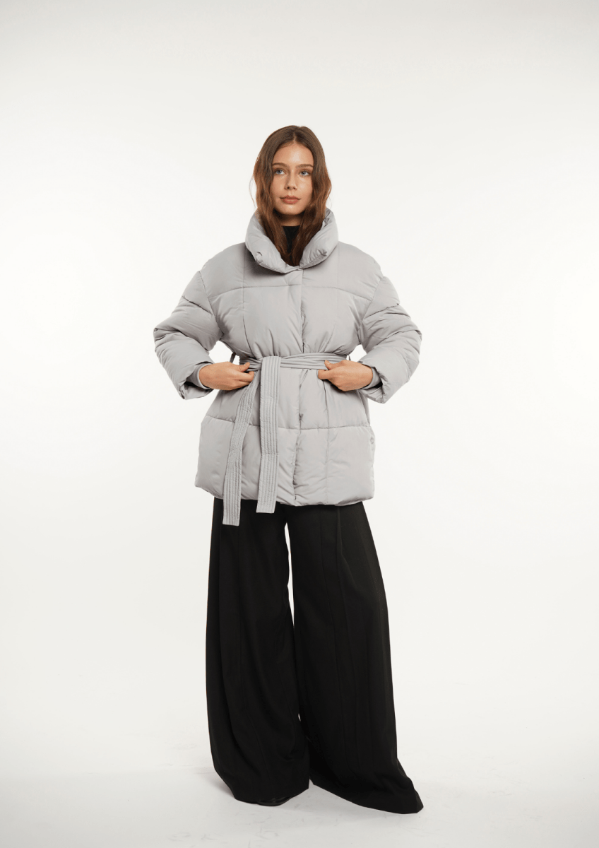NOVA | MID LENGTH BELTED PUFFER JACKET 