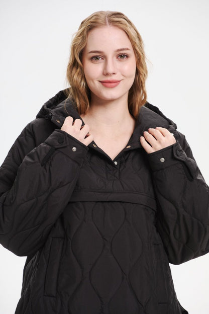 WILLOW | QUILTED WATER REPELLENT HOODED JACKET 