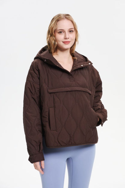 WILLOW | QUILTED WATER REPELLENT HOODED JACKET 