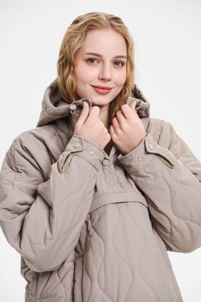 WILLOW | QUILTED WATER REPELLENT HOODED JACKET 