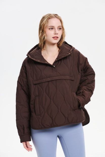 WILLOW | QUILTED WATER REPELLENT HOODED JACKET 