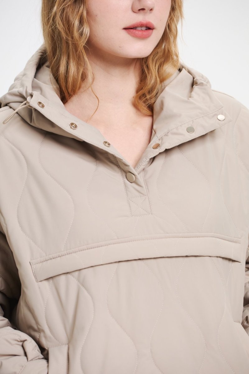 WILLOW | QUILTED WATER REPELLENT HOODED JACKET 