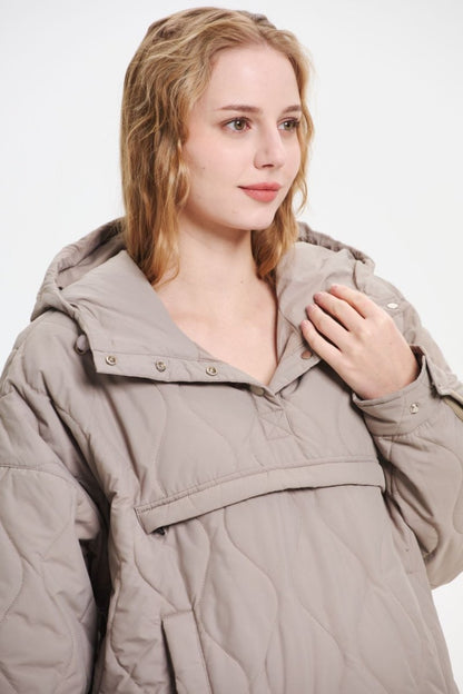 WILLOW | QUILTED WATER REPELLENT HOODED JACKET 