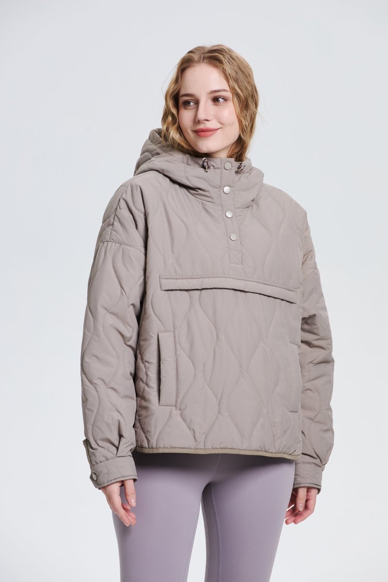 WILLOW | QUILTED WATER REPELLENT HOODED JACKET 
