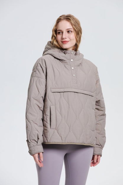 WILLOW | QUILTED WATER REPELLENT HOODED JACKET 