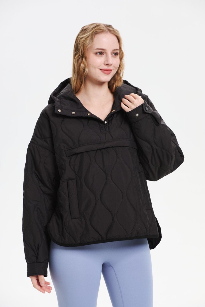 WILLOW | QUILTED WATER REPELLENT HOODED JACKET 