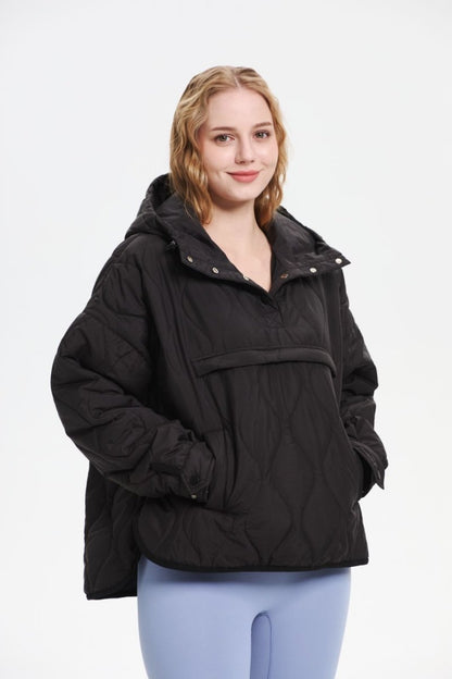 WILLOW | QUILTED WATER REPELLENT HOODED JACKET 