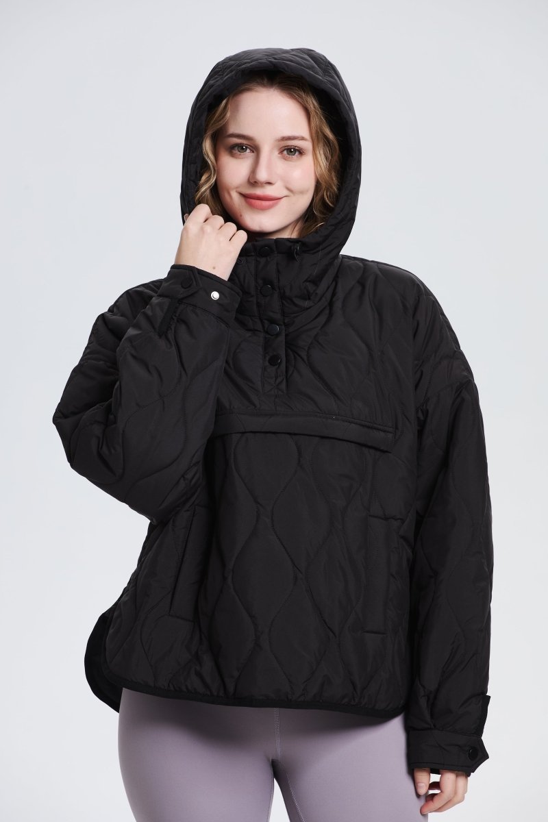 WILLOW | QUILTED WATER REPELLENT HOODED JACKET 