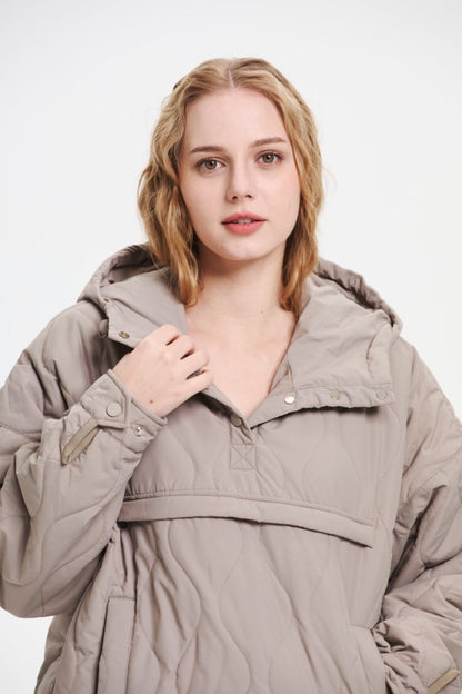 WILLOW | QUILTED WATER REPELLENT HOODED JACKET 
