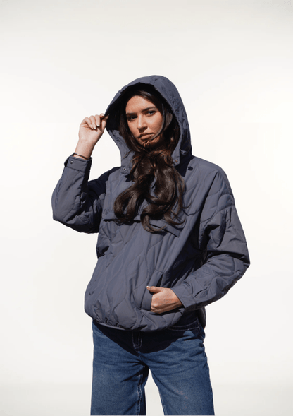 WILLOW | QUILTED WATER REPELLENT HOODED JACKET 
