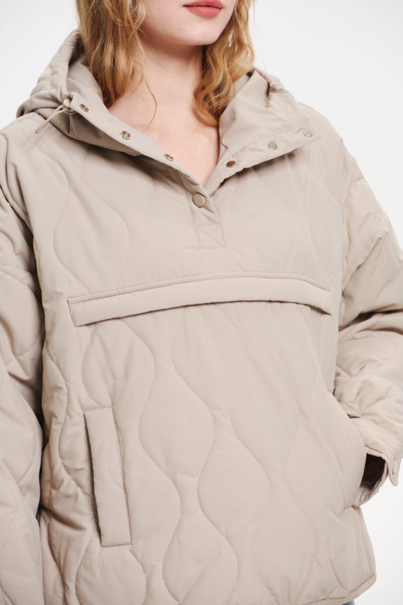 WILLOW | QUILTED WATER REPELLENT HOODED JACKET 