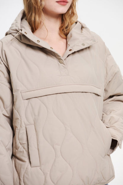 WILLOW | QUILTED WATER REPELLENT HOODED JACKET 
