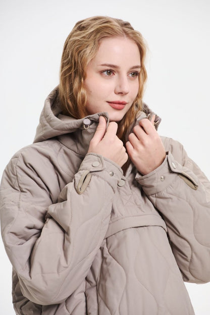 WILLOW | QUILTED WATER REPELLENT HOODED JACKET 